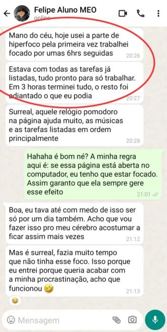 ✅ Ter mais foco e produtividade